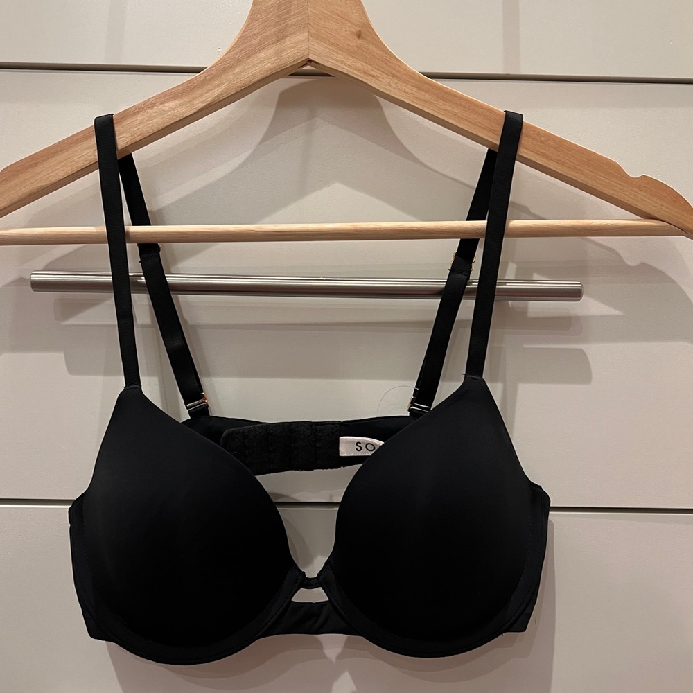 NWT Women’s Soma Black Sweetheart Demi Bra - 34A 🖤